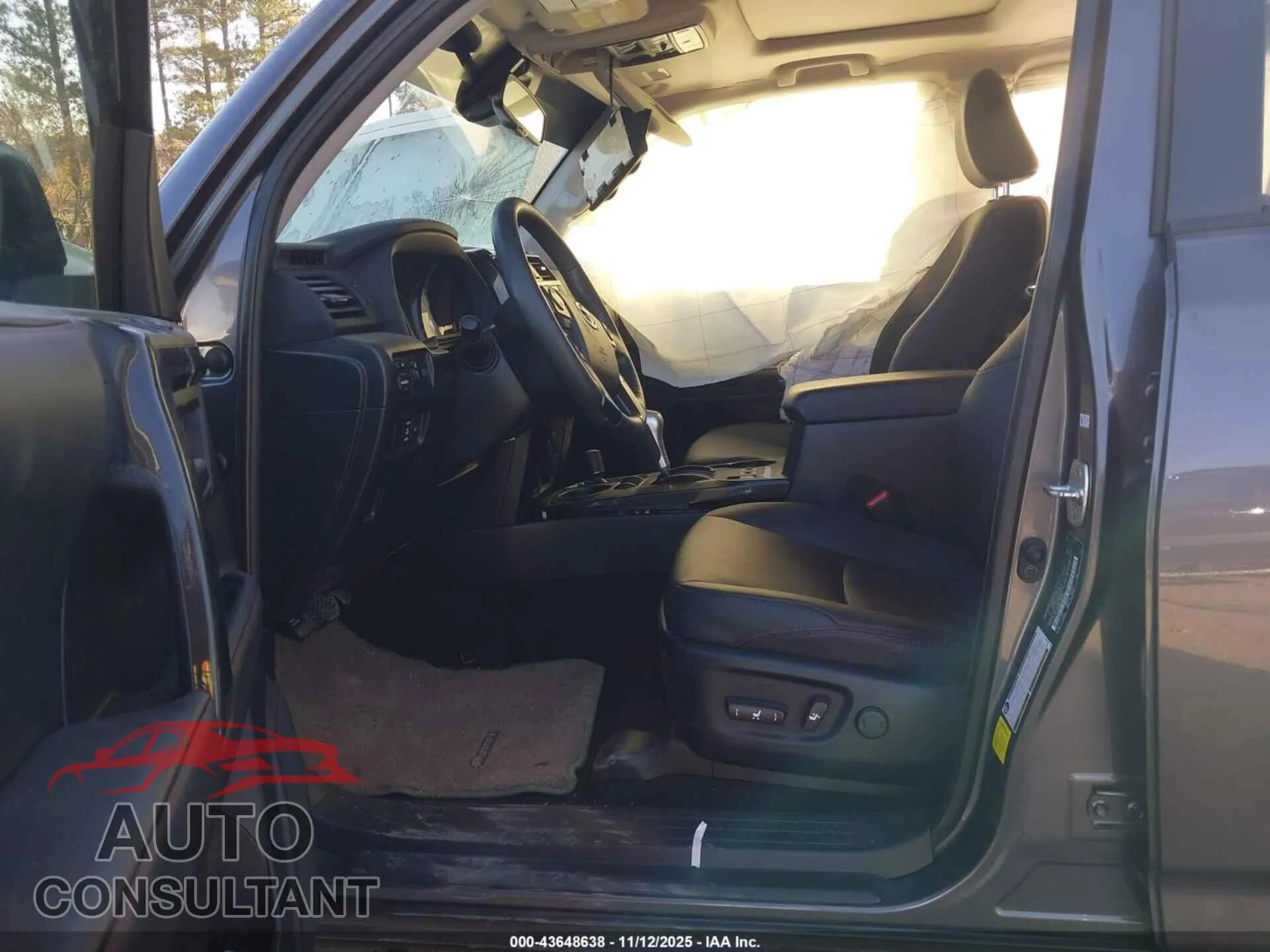 2023 TOYOTA 4RUNNER Damaged VIN JTERU5JR0P6204256 – interior seats