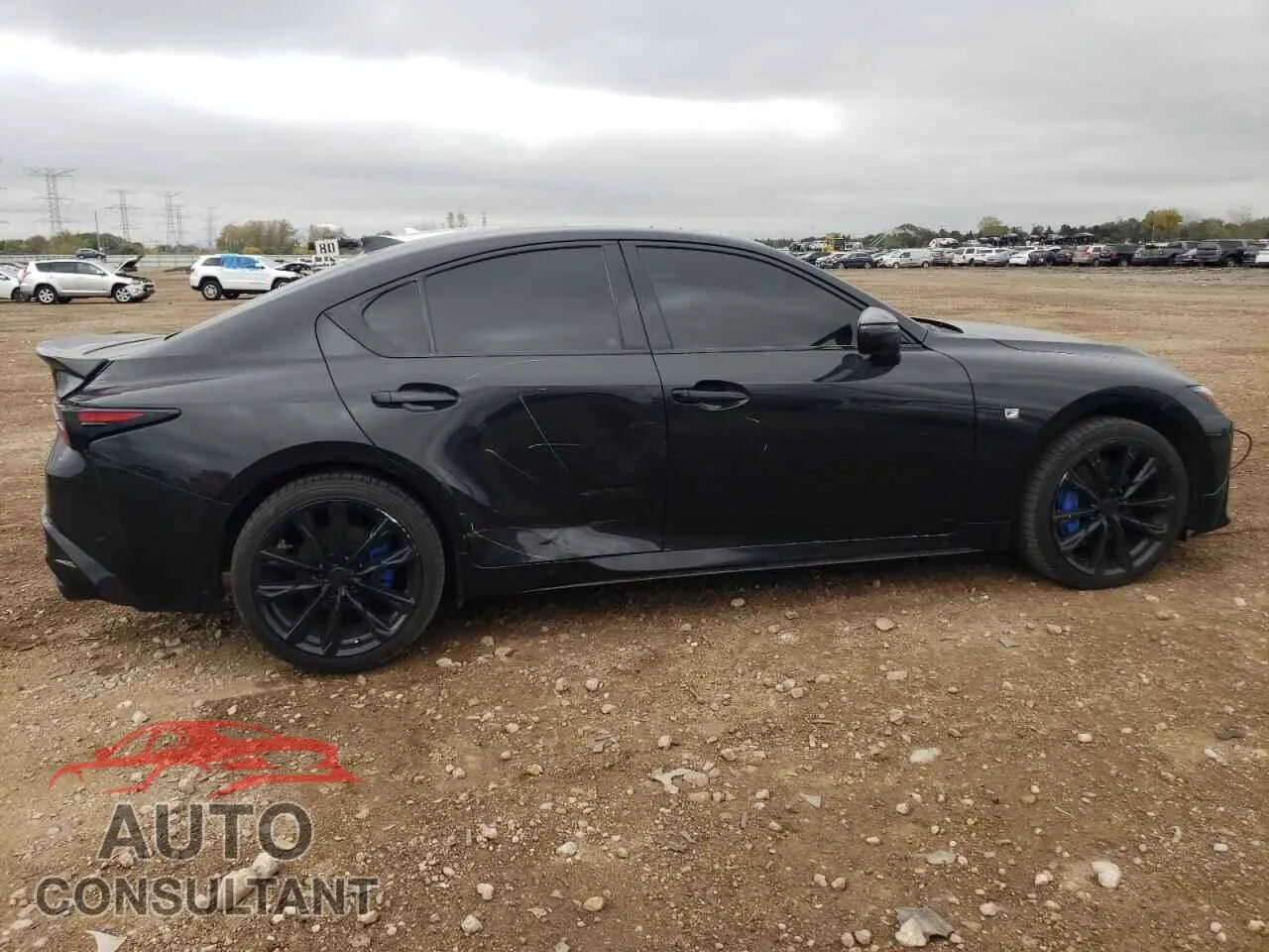2021 LEXUS IS 350 F S Damaged VIN JTHGZ1E23M5020402 – side profile