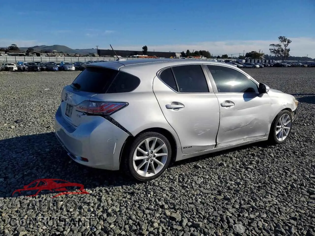 2013 LEXUS CT 200 Damaged VIN JTHKD5BH4D2157603 – side profile