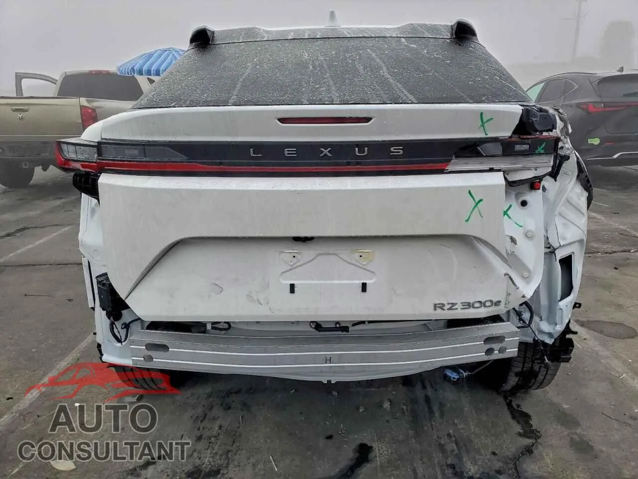 2025 LEXUS RZ 300E Damaged VIN JTJABABBXSA012413 – engine bay
