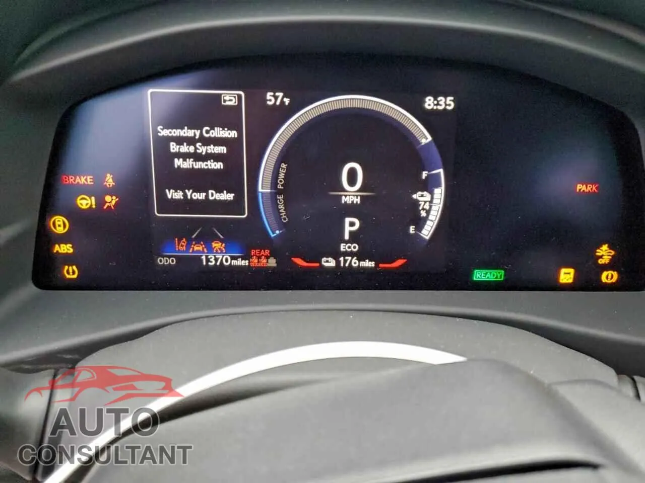 2025 LEXUS RZ 300E Damaged VIN JTJABABBXSA012413 – trunk area