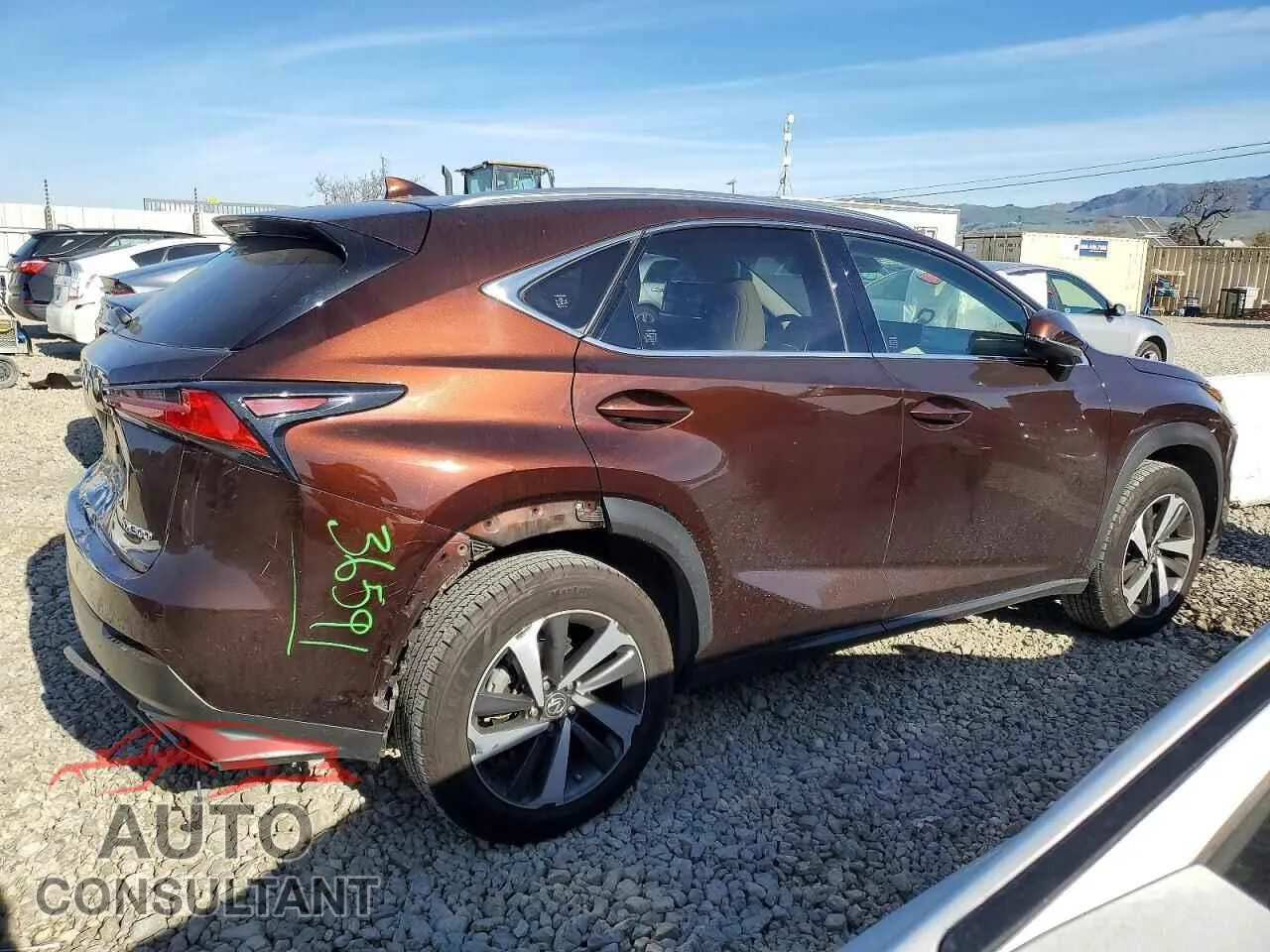 2018 LEXUS NX Damaged VIN JTJBARBZ1J2160896 – side profile