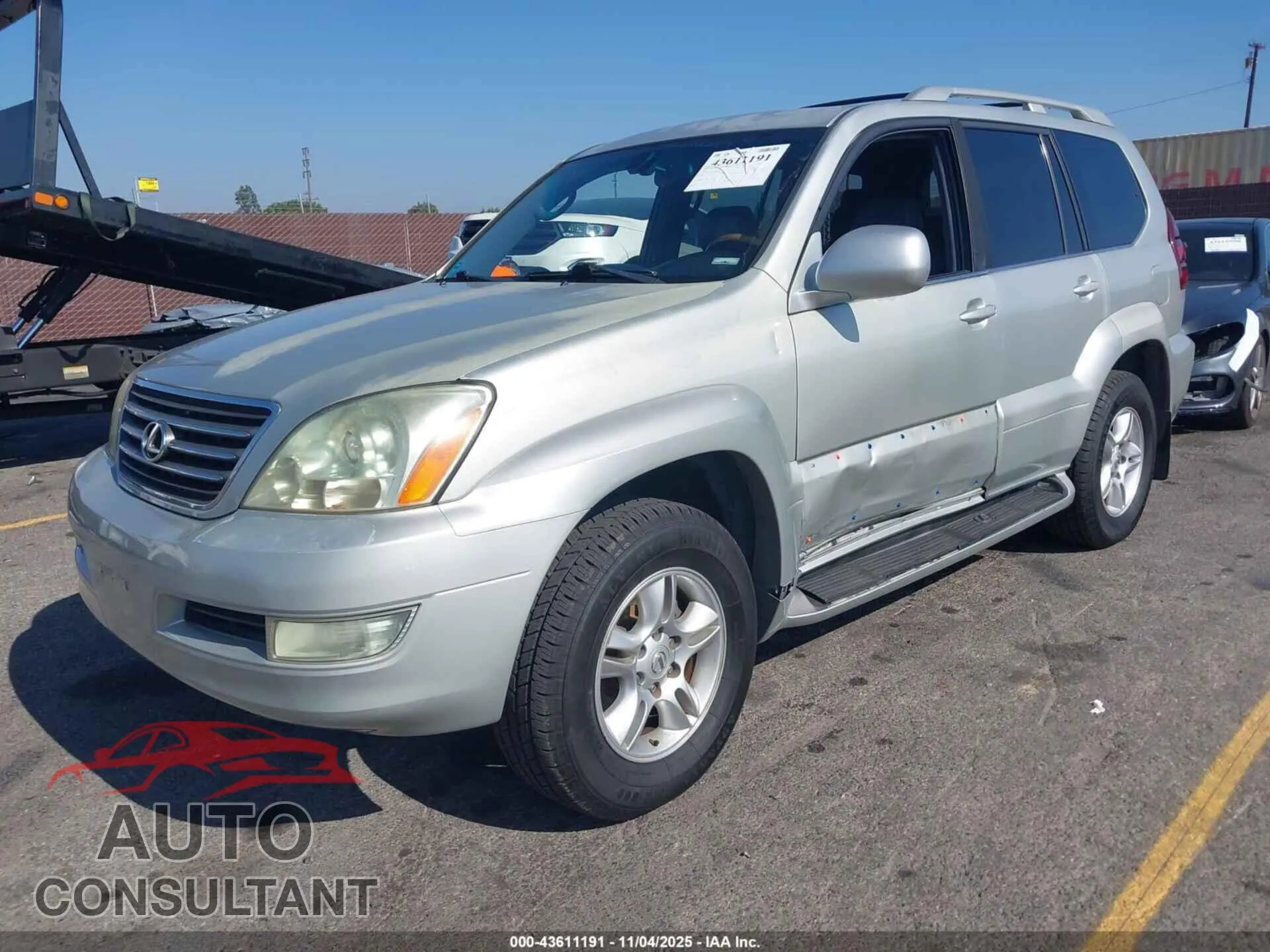 2004 LEXUS GX 470 Damaged VIN JTJBT20X140060624 – rear exterior
