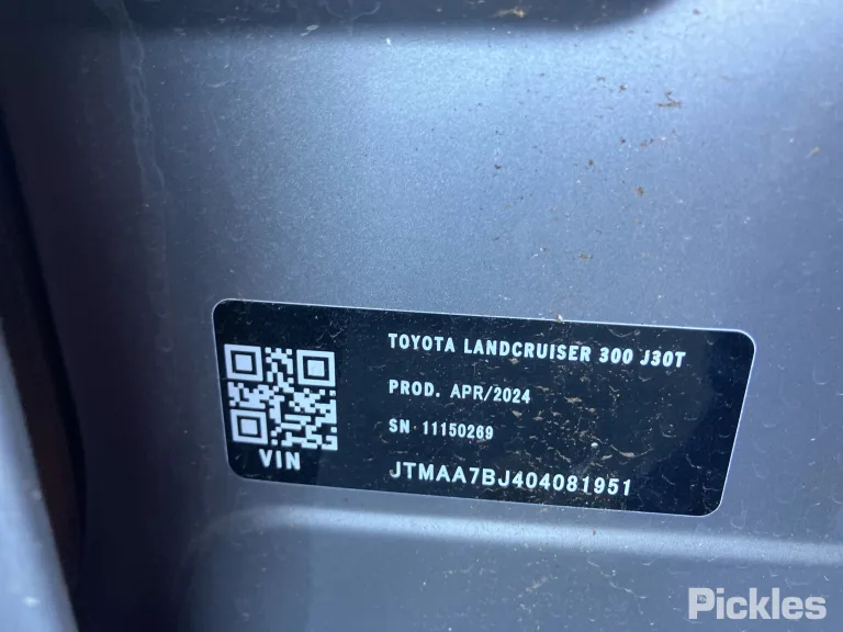 2024 Toyota Landcruiser Damaged VIN JTMAA7BJ404081951 – undercarriage