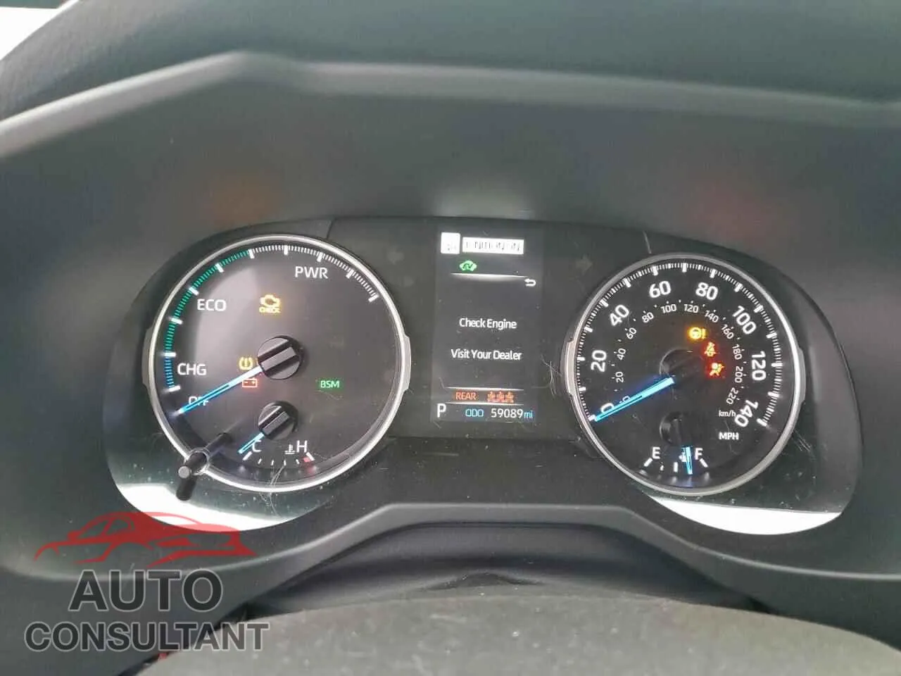 2022 TOYOTA RAV4 Damaged VIN JTMB6RFVXND533813 – trunk area