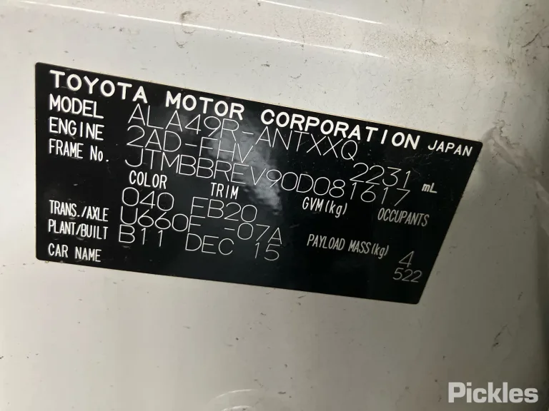2016 Toyota RAV4 Damaged VIN JTMBBREV90D081617 – undercarriage