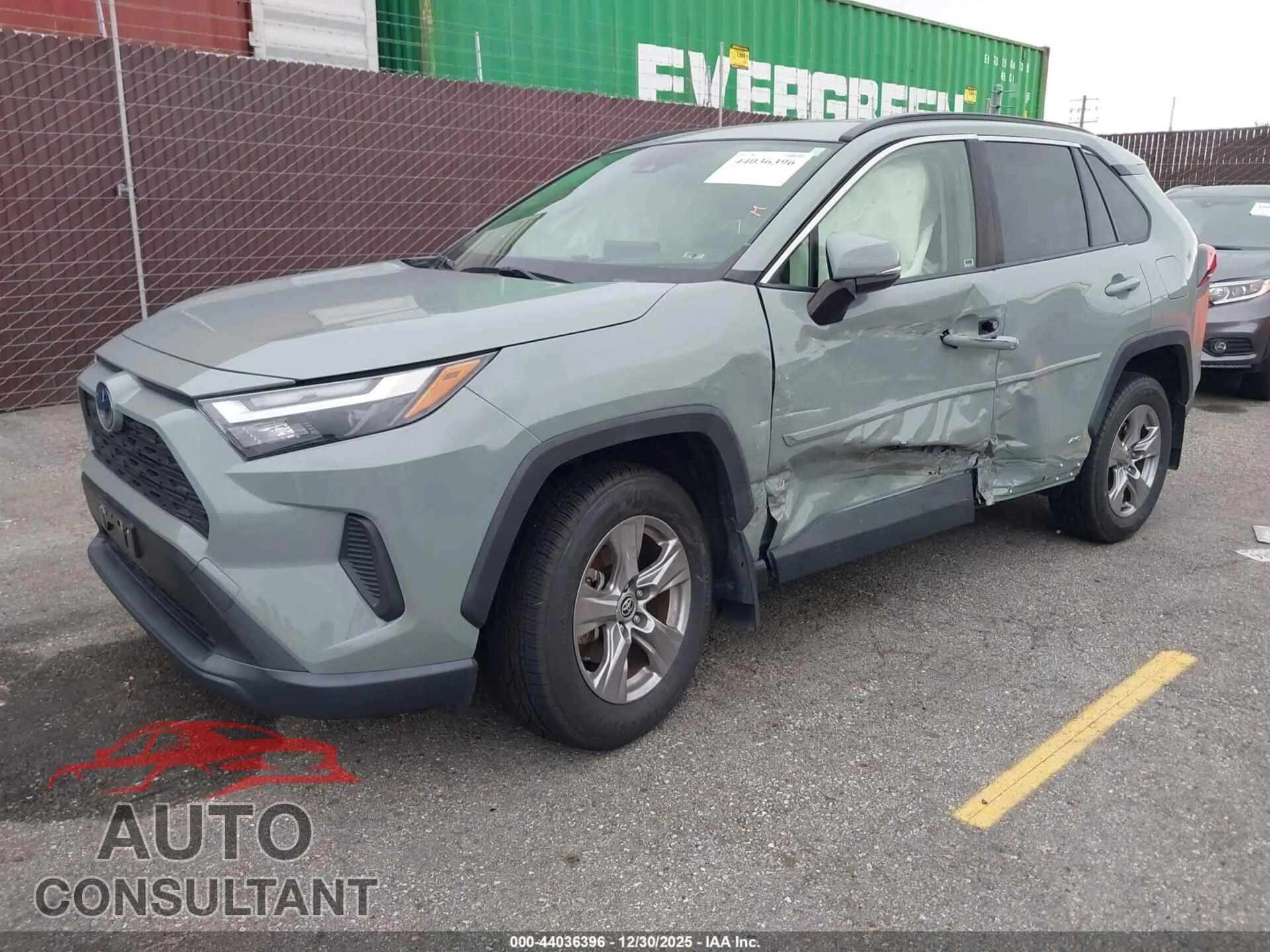 2022 TOYOTA RAV4 HYBRID Damaged VIN JTMRWRFV9ND143560 – rear exterior