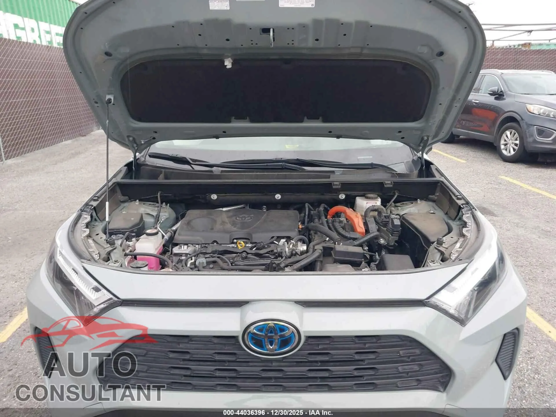 2022 TOYOTA RAV4 HYBRID Damaged VIN JTMRWRFV9ND143560 – odometer reading