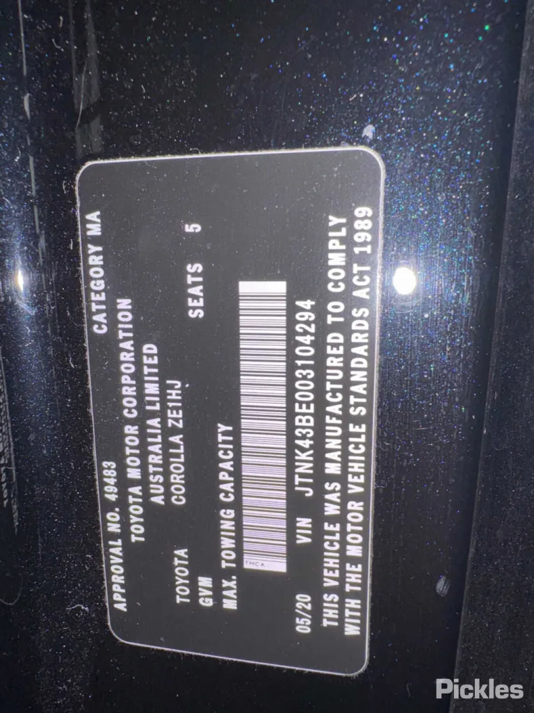 2020 Toyota Corolla Damaged VIN JTNK43BE003104294 – photo 16