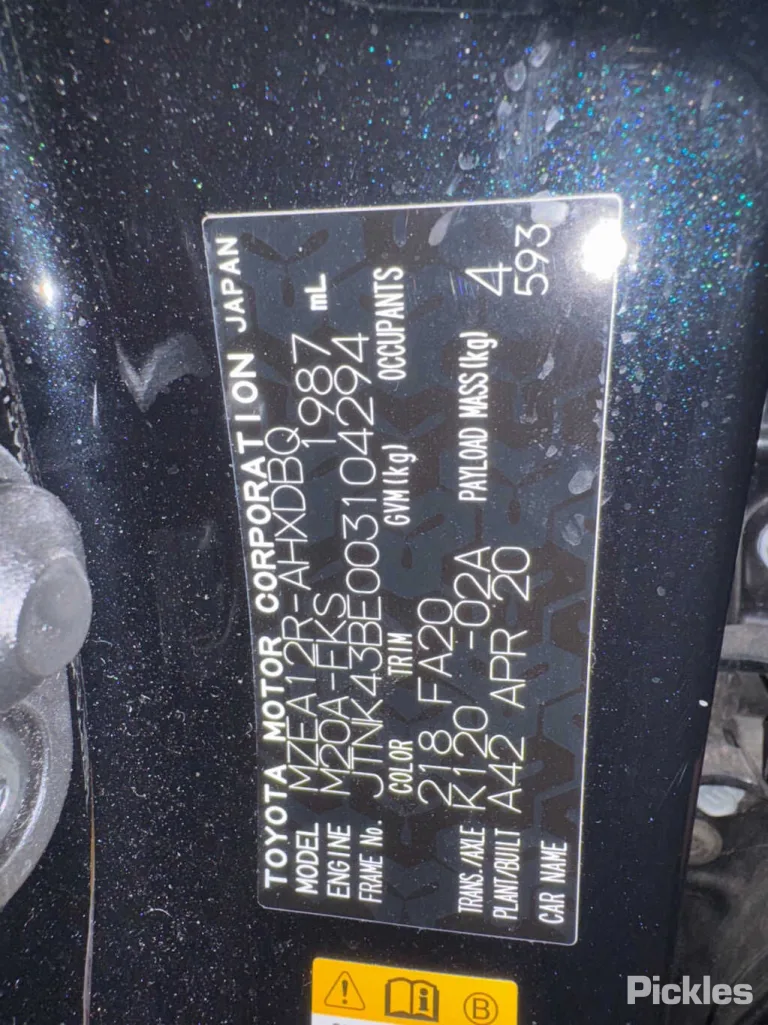 2020 Toyota Corolla Damaged VIN JTNK43BE003104294 – photo 18
