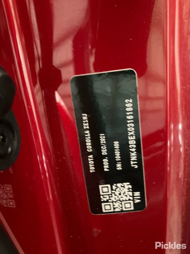 2022 Toyota Corolla Damaged VIN JTNK43BEX03161862 – interior seats