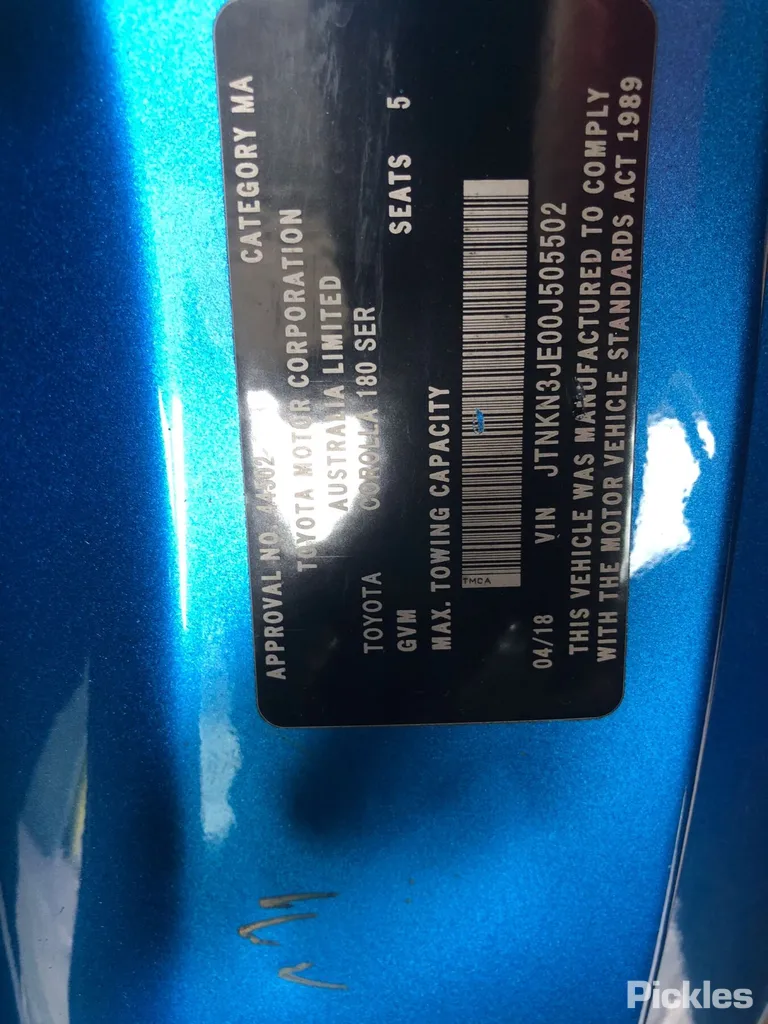 2018 Toyota Corolla Used VIN JTNKN3JE00J505502 – exterior detail