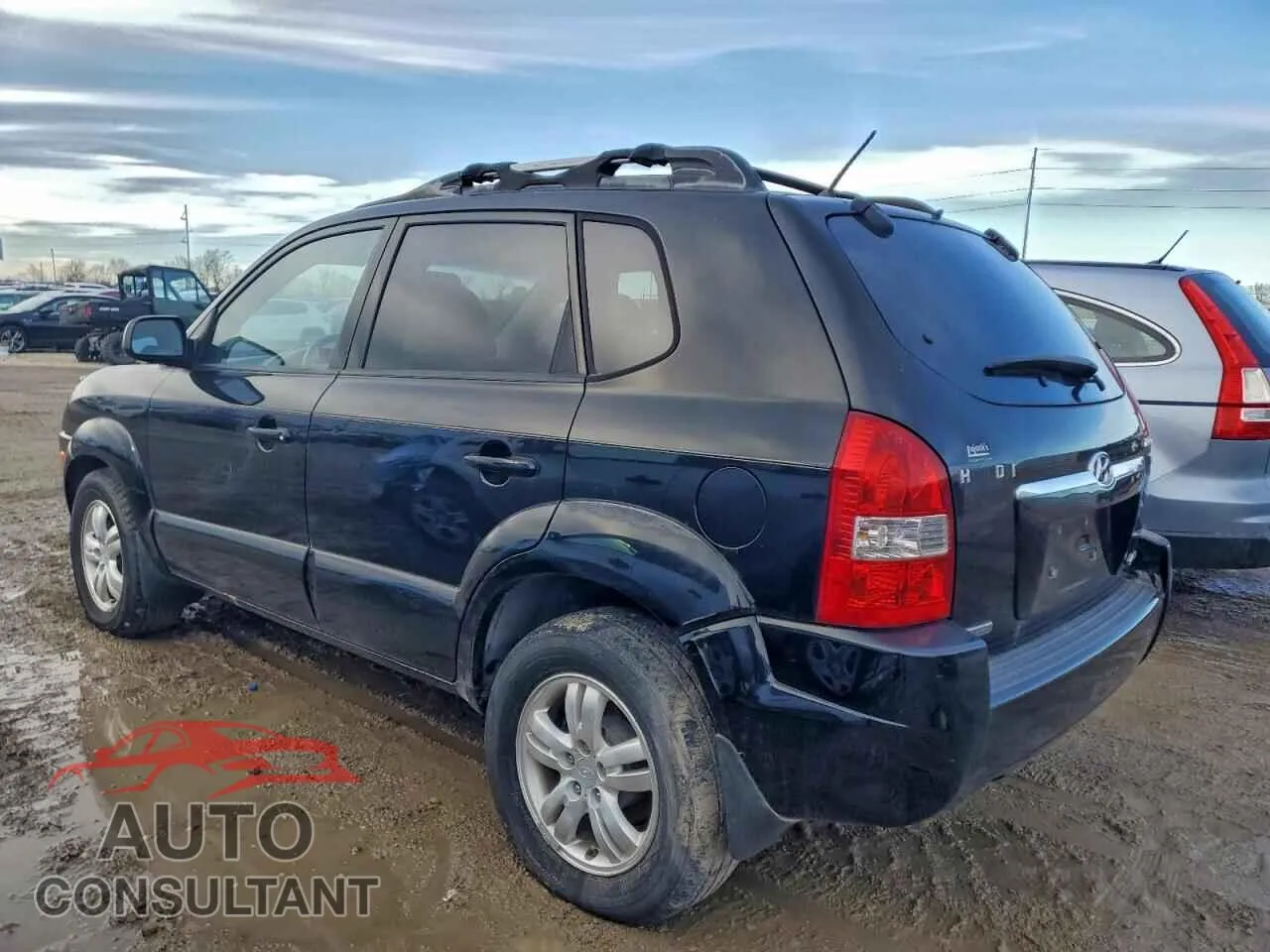2009 HYUNDAI TUCSON Damaged VIN KM8JN72D46U318215 – rear exterior