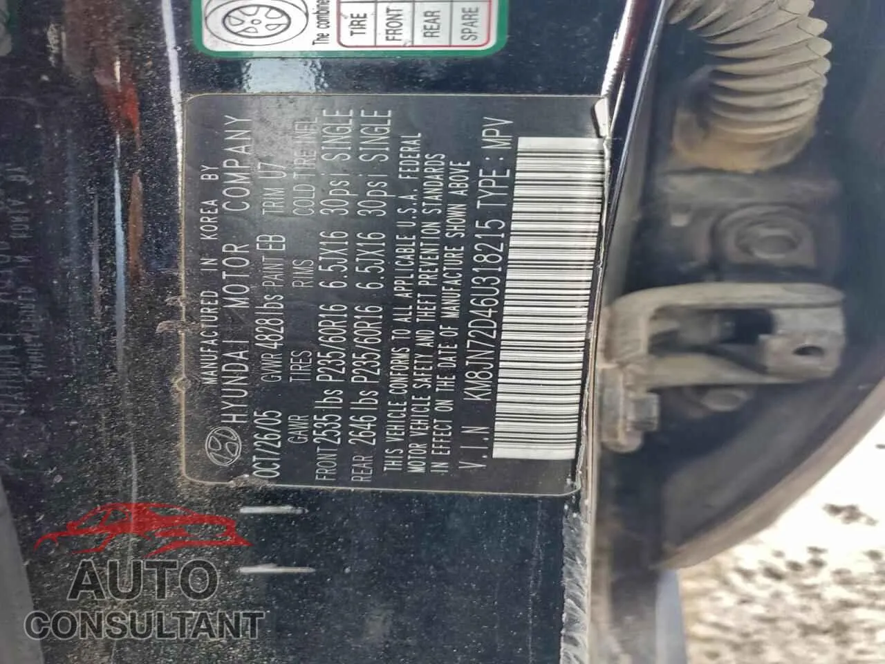 2009 HYUNDAI TUCSON Damaged VIN KM8JN72D46U318215 – photo 13