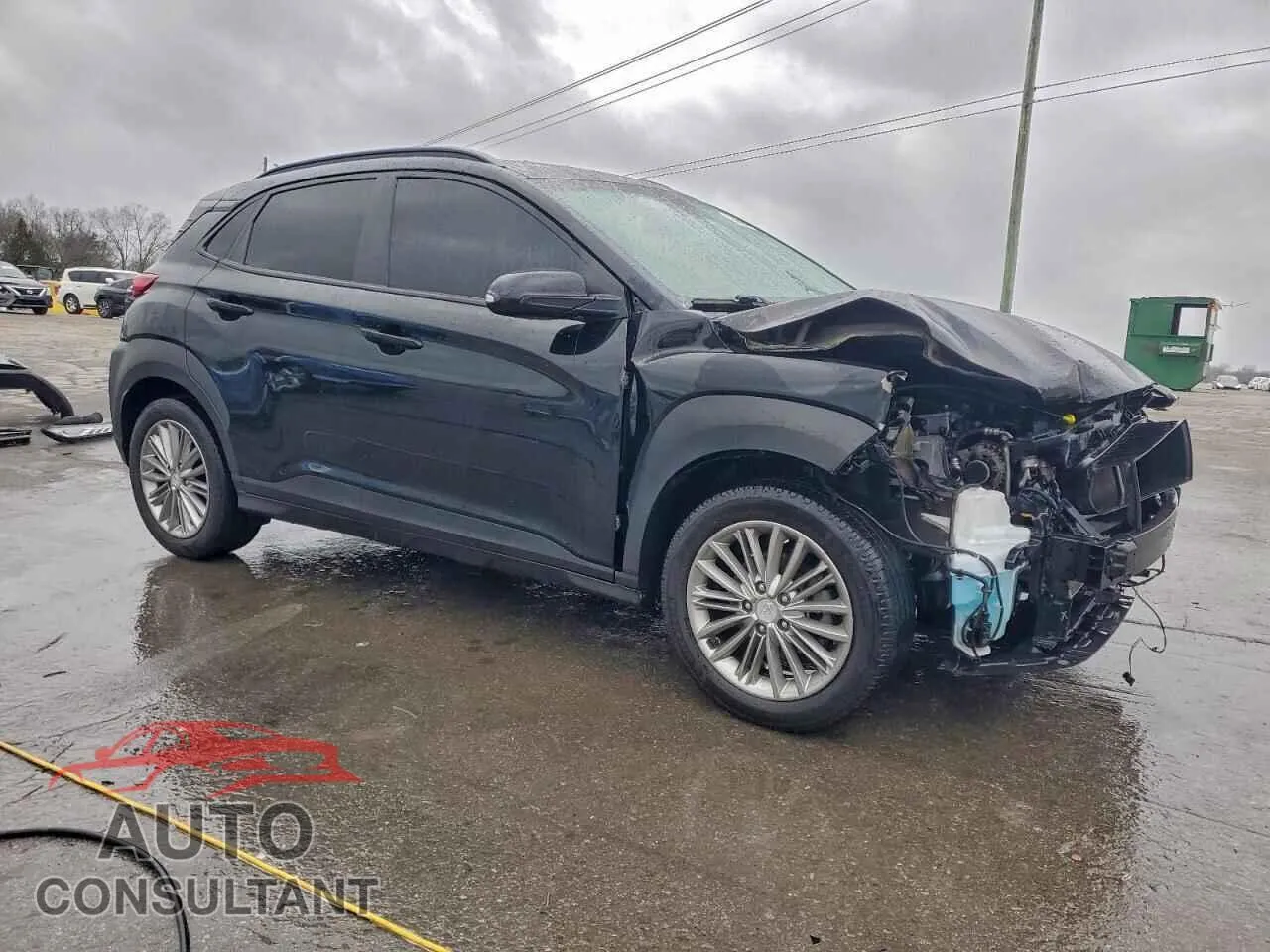 2021 HYUNDAI KONA Damaged VIN KM8K22AA8MU598922 – dashboard
