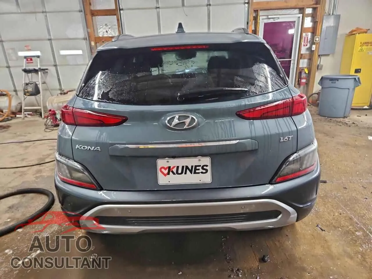 2022 HYUNDAI KONA Damaged VIN KM8K53A36NU861344 – engine bay