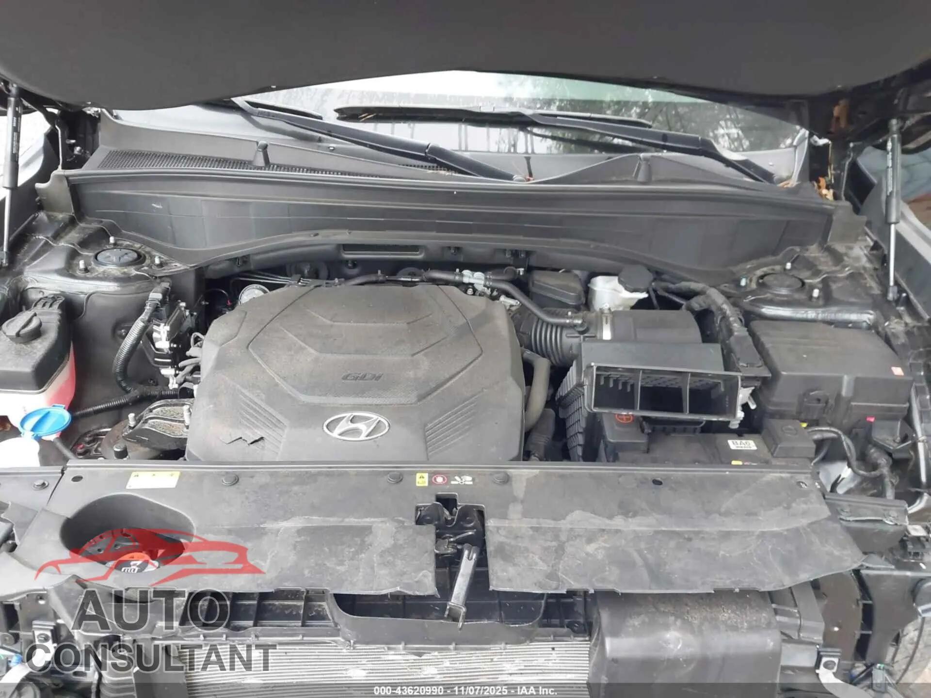 2024 HYUNDAI PALISADE Damaged VIN KM8R2DGE5RU778676 – odometer reading