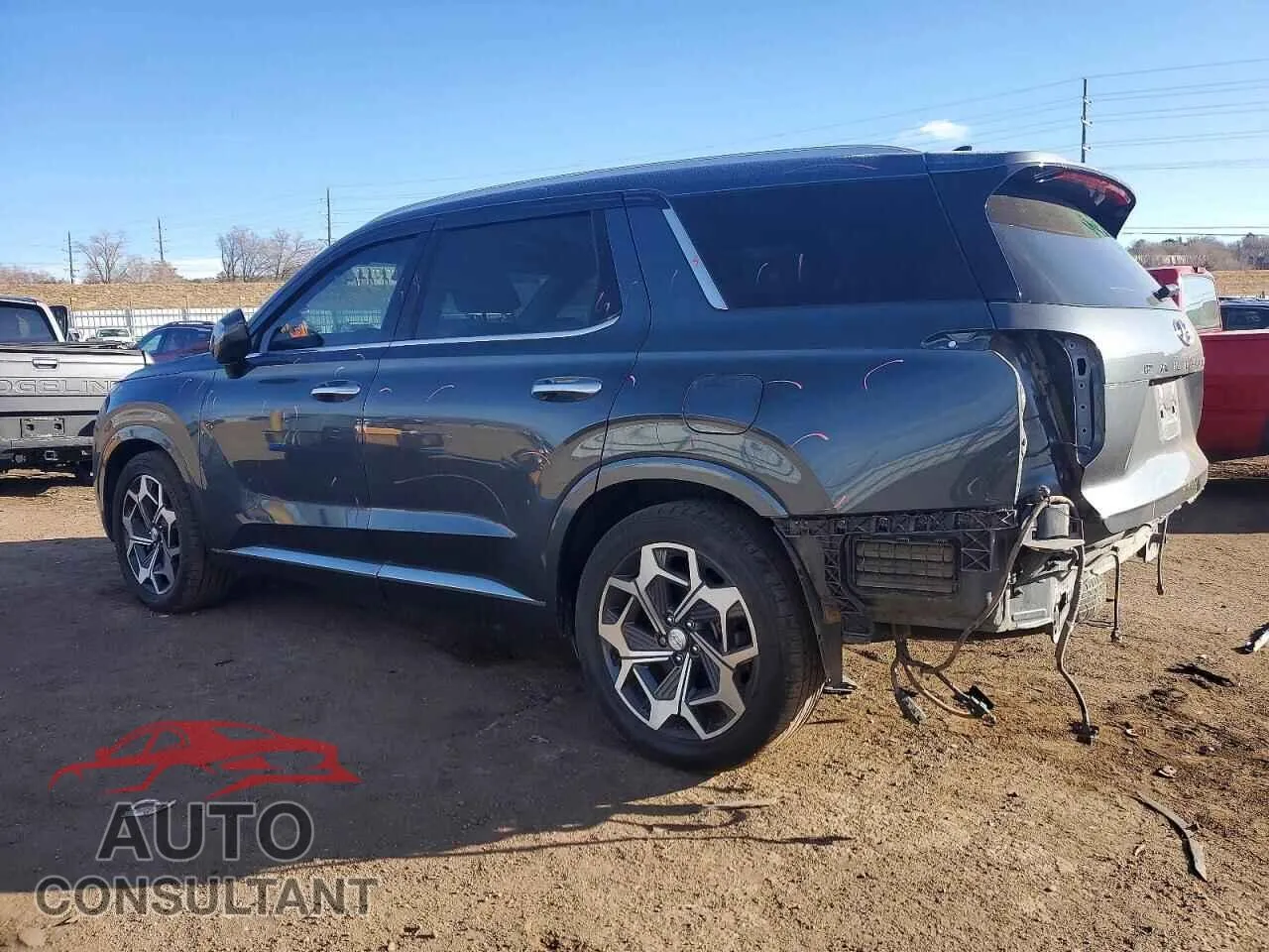 2021 HYUNDAI PALISADE Damaged VIN KM8R7DHE8MU251935 – rear exterior