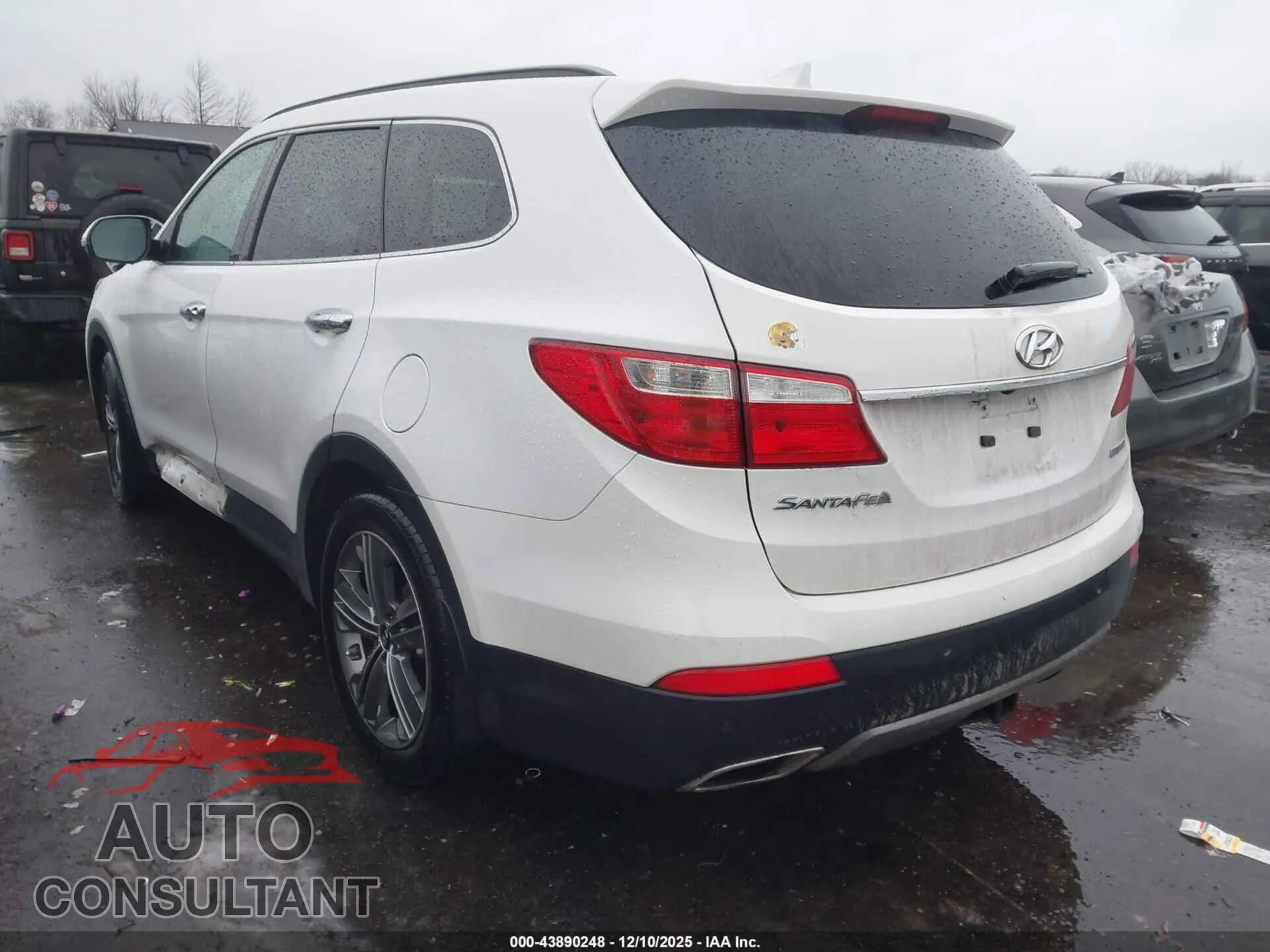 2014 HYUNDAI SANTA FE Damaged VIN KM8SRDHF7EU065731 – side profile 2014 HYUNDAI SANTA FE Damaged VIN KM8SRDHF7EU065731 – side profile