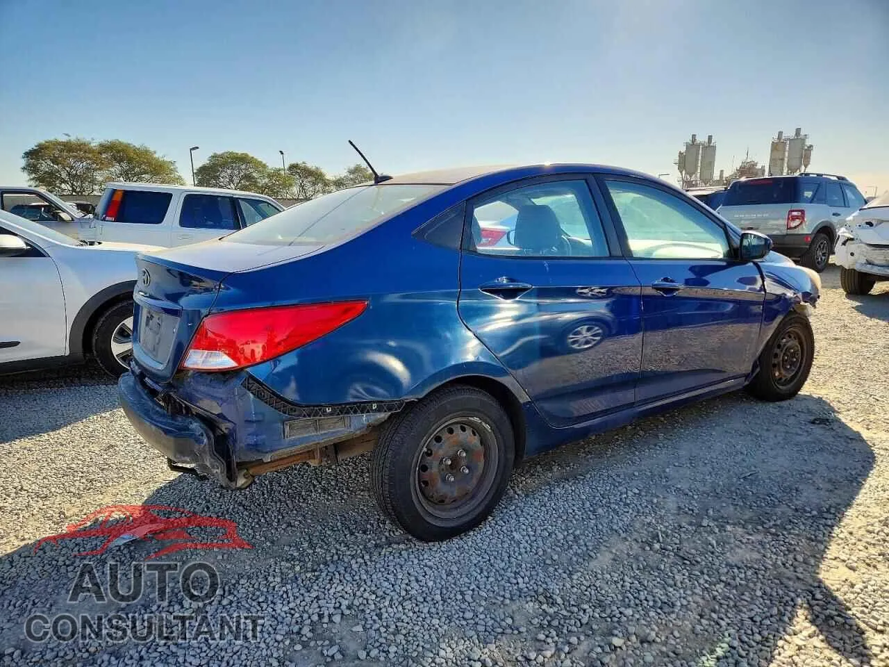 2017 HYUNDAI ACCENT Damaged VIN KMHCT4AE6HU245116 – side profile