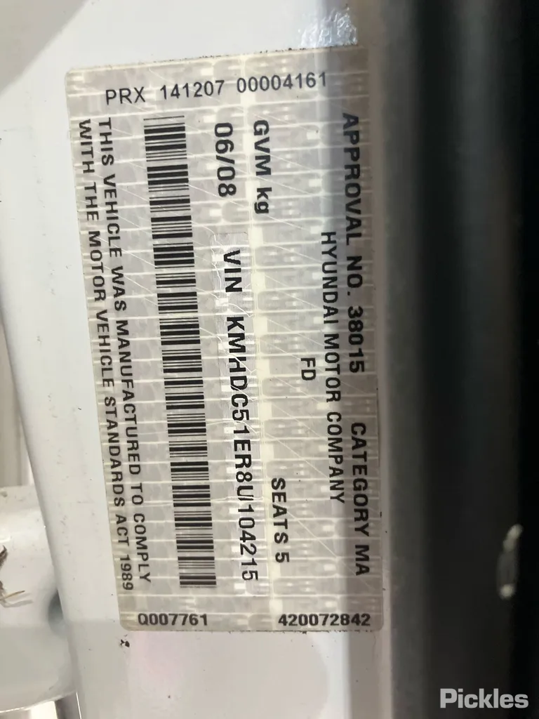 2008 Hyundai i30 Used VIN KMHDC51ER8U104215 – engine bay