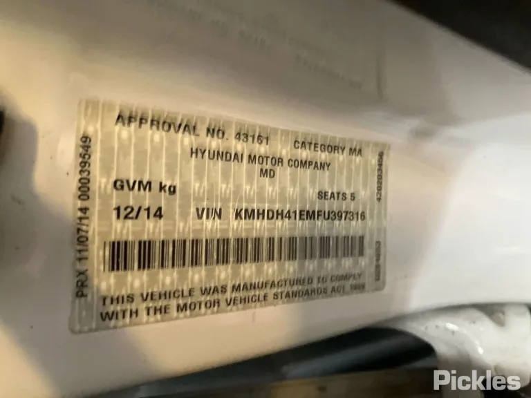 2014 Hyundai Elantra Damaged VIN KMHDH41EMFU397316 – trunk area