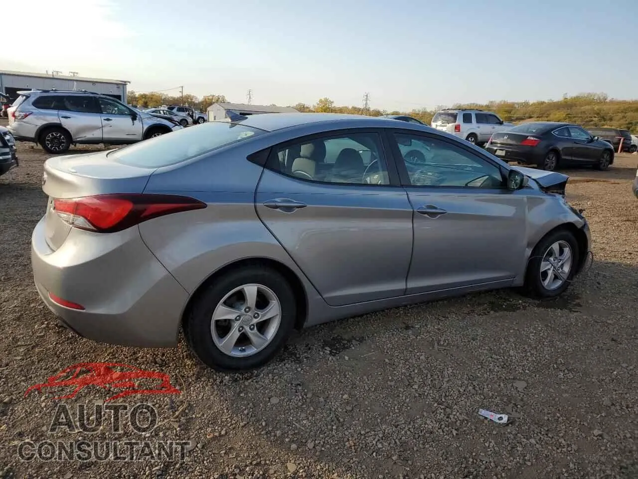 2015 HYUNDAI ELANTRA Damaged VIN KMHDH4AE6FU225676 – side profile