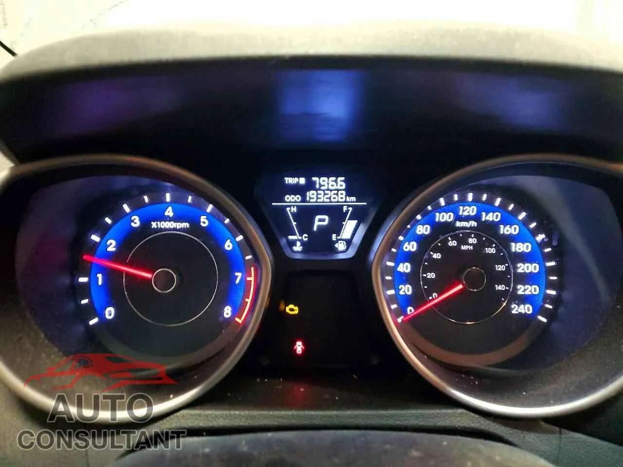 2013 HYUNDAI ELANTRA Damaged VIN KMHDH6AE6DU021422 – trunk area