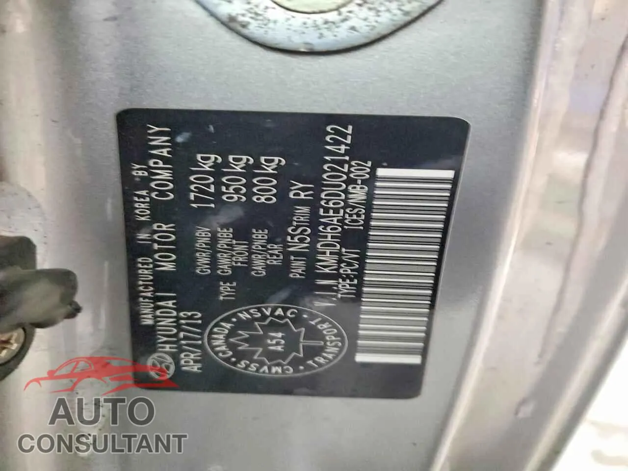 2013 HYUNDAI ELANTRA Damaged VIN KMHDH6AE6DU021422 – photo 13