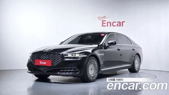 2020 Genesis G90 3.8 AWD Sold VIN KMHG341DDLU079291 – trunk area