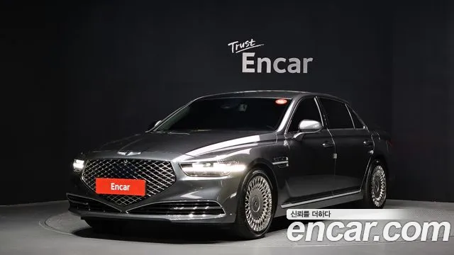 2019 Genesis G90 5.0 AWD Sold VIN KMHG541HDKU069848 – side profile 2019 Genesis G90 5.0 AWD Sold VIN KMHG541HDKU069848 – side profile