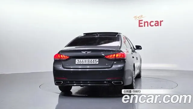 2018 Genesis G80 3.3 GDI Sold VIN KMHGL41DBJU237513 – trunk area