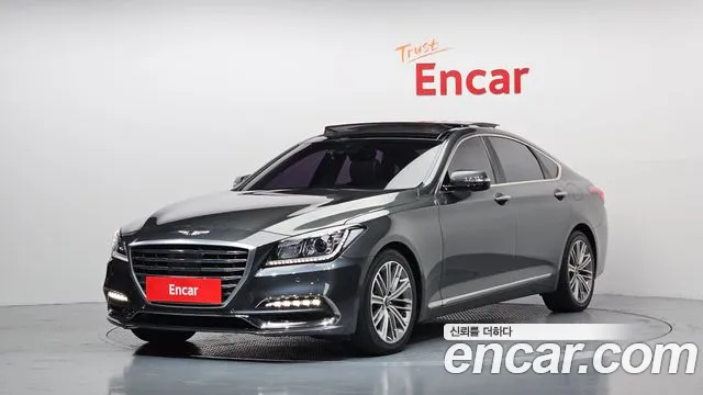 2018 Genesis G80 3.3 GDI AWD Sold VIN KMHGL41DDJU283410 – rear exterior