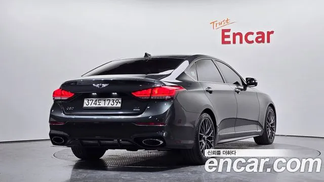 2020 Genesis G80 3.3 GDI AWD Sold VIN KMHGL41DDLU339995 – trunk area