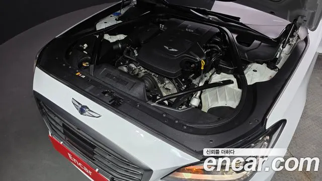 2018 Genesis G80 3.3 GDI Sold VIN KMHGM41DBJU249999 – engine bay