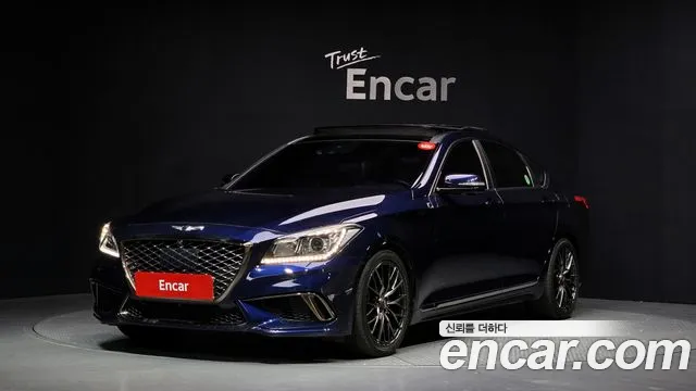 2018 Genesis G80 3.3 GDI Sold VIN KMHGM41DBJU261869 – front exterior 2018 Genesis G80 3.3 GDI Sold VIN KMHGM41DBJU261869 – front exterior