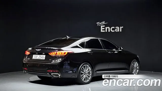 2018 Genesis G80 3.3 GDI Sold VIN KMHGM41DBJU268580 – trunk area 2018 Genesis G80 3.3 GDI Sold VIN KMHGM41DBJU268580 – trunk area