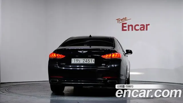 2018 Genesis G80 3.3 GDI Sold VIN KMHGM41DBJU291058 – trunk area
