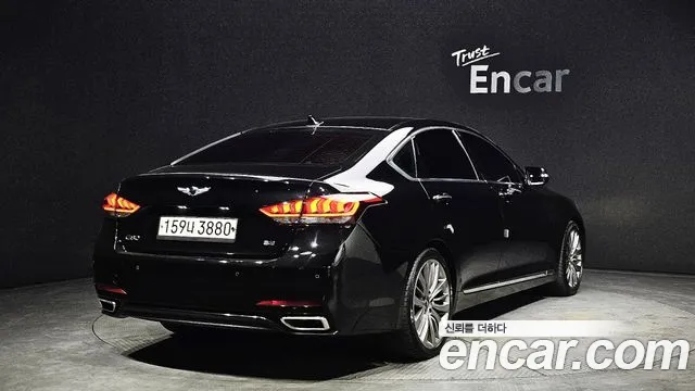 2019 Genesis G80 3.3 GDI Sold VIN KMHGM41DBKU333442 – rear exterior 2019 Genesis G80 3.3 GDI Sold VIN KMHGM41DBKU333442 – rear exterior
