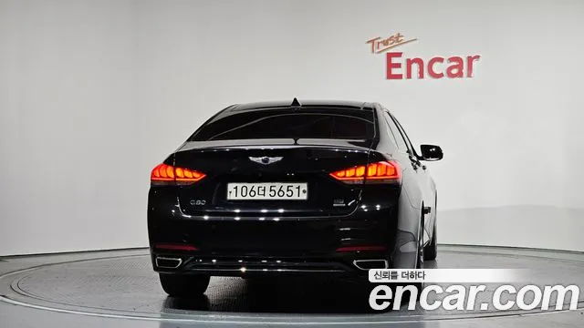 2018 Genesis G80 3.3 GDI AWD Sold VIN KMHGM41DDJU241885 – trunk area