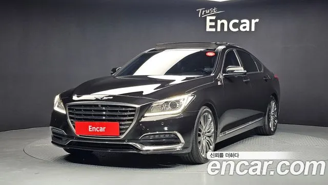 2018 Genesis G80 3.3 GDI AWD Sold VIN KMHGM41DDJU270357 – engine bay