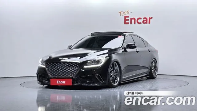 2018 Genesis G80 3.3 GDI AWD Sold VIN KMHGM41DDJU288224 – rear exterior