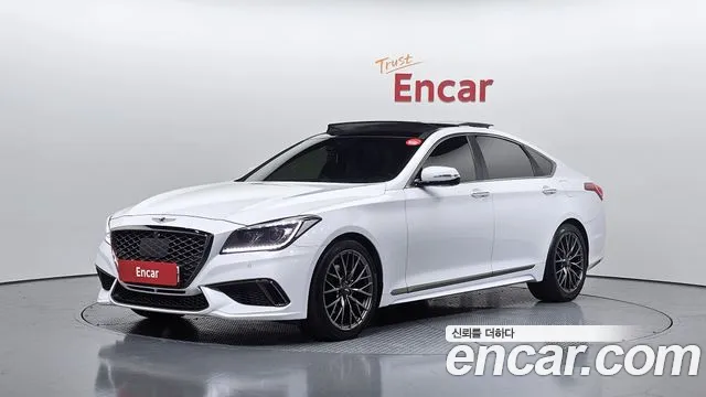2018 Genesis G80 3.3 GDI Sold VIN KMHGN41DBJU284224 – trunk area