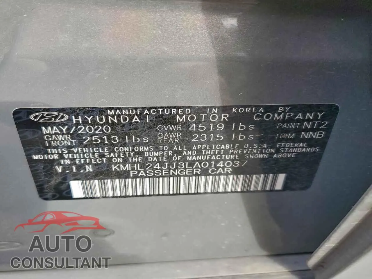 2020 HYUNDAI SONATA Damaged VIN KMHL24JJ3LA014037 – photo 12