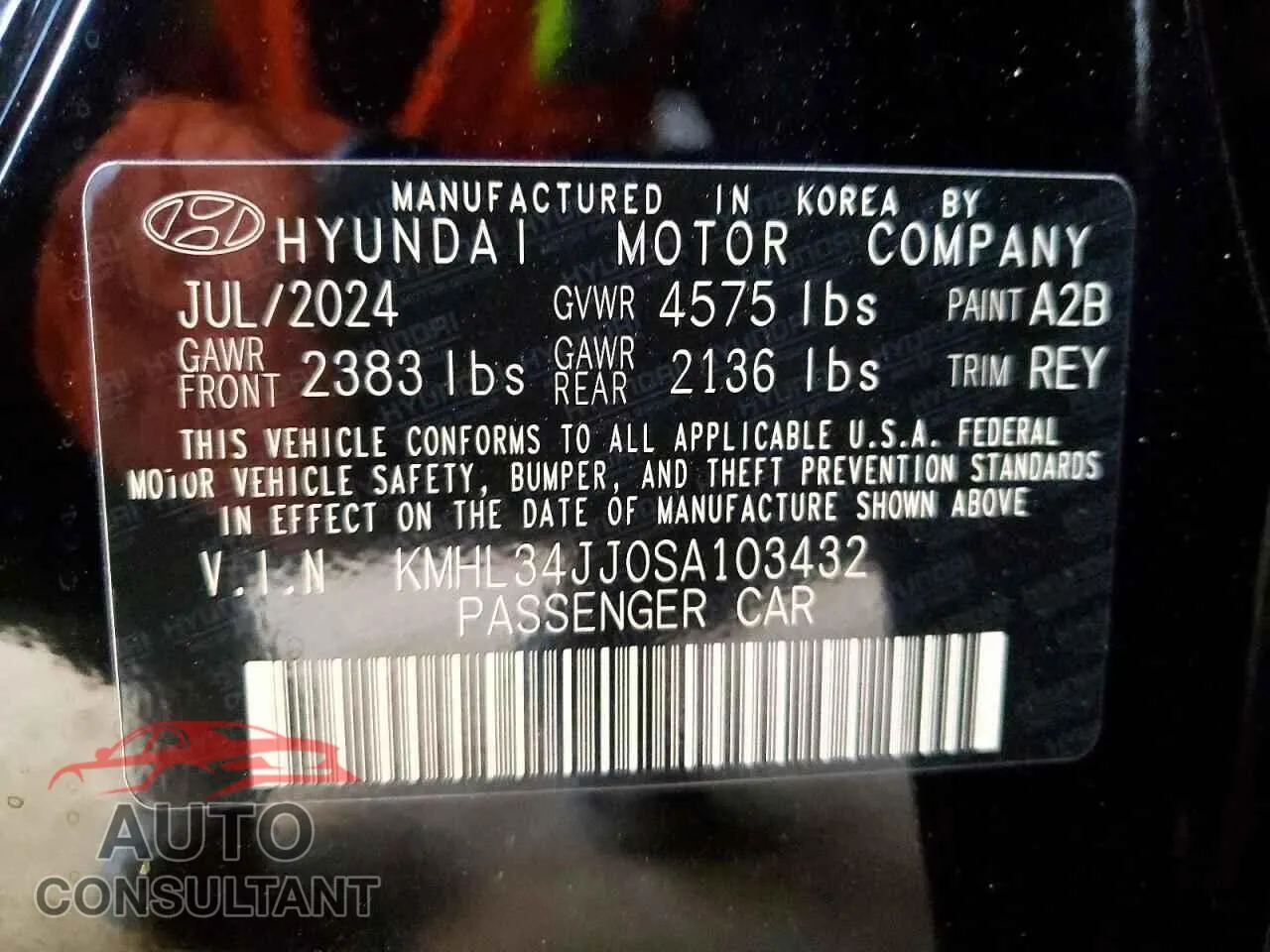2025 HYUNDAI SONATA Damaged VIN KMHL34JJ0SA103432 – photo 13