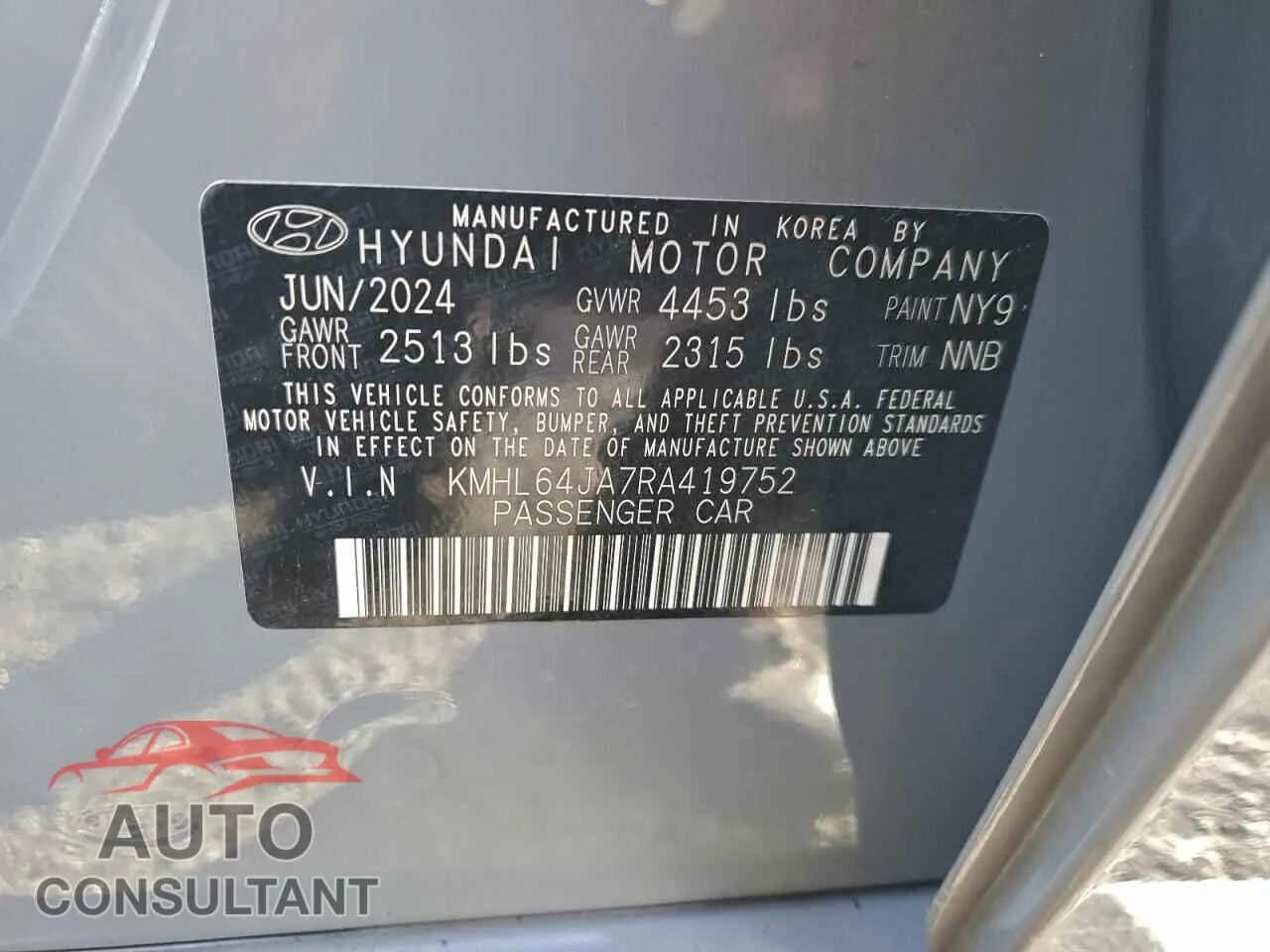 2024 HYUNDAI SONATA Damaged VIN KMHL64JA7RA419752 – photo 13 2024 HYUNDAI SONATA Damaged VIN KMHL64JA7RA419752 – photo 13