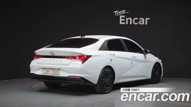 2021 Hyundai Avante Hybrid (CN7) Modern Sold VIN KMHLM41JGMU002644 – trunk area