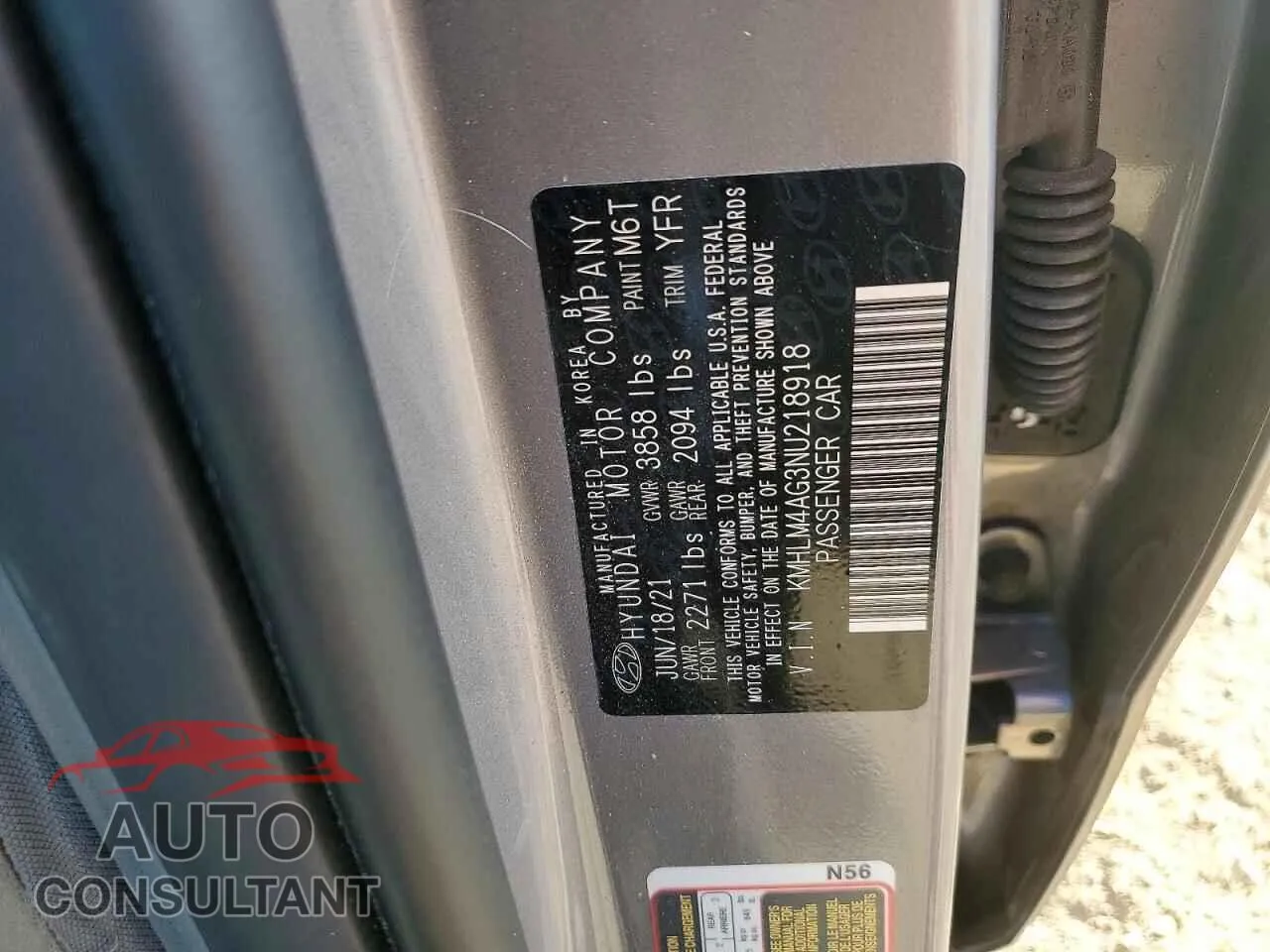 2022 HYUNDAI ELANTRA Damaged VIN KMHLM4AG3NU218918 – photo 12 2022 HYUNDAI ELANTRA Damaged VIN KMHLM4AG3NU218918 – photo 12