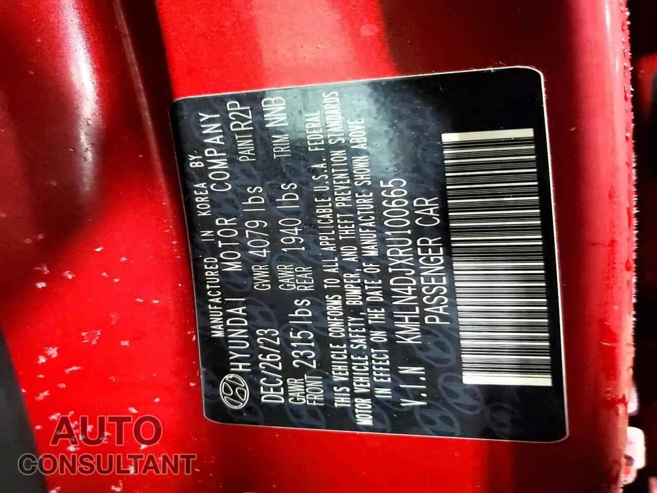 2024 HYUNDAI ELANTRA Used VIN KMHLN4DJXRU100665 – photo 12