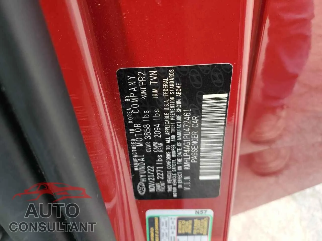 2023 HYUNDAI ELANTRA Damaged VIN KMHLP4AG1PU472461 – photo 12